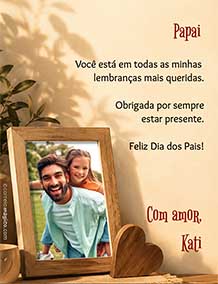 Cart�es de Dia dos Pais para impress�o. Boas lembran�as