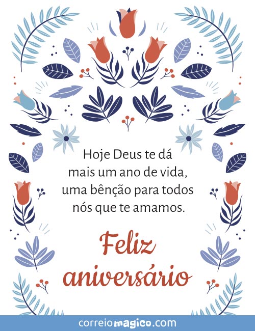 Hoje Deus te d mais um ano de vida, uma bno para todos ns que te amamos. 
Feliz aniversrio