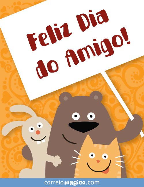 Feliz Dia dos Amigos  Dia do amigo, Feliz dia do amigo, Feliz