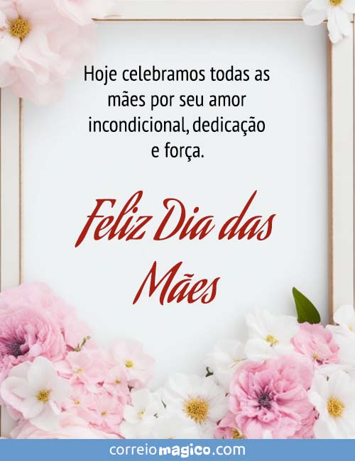 Hoje celebramos todas as mes por seu amor incondicional, dedicao e fora. 
Feliz Dia das Mes