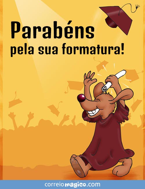 Parabns pela sua formatura!