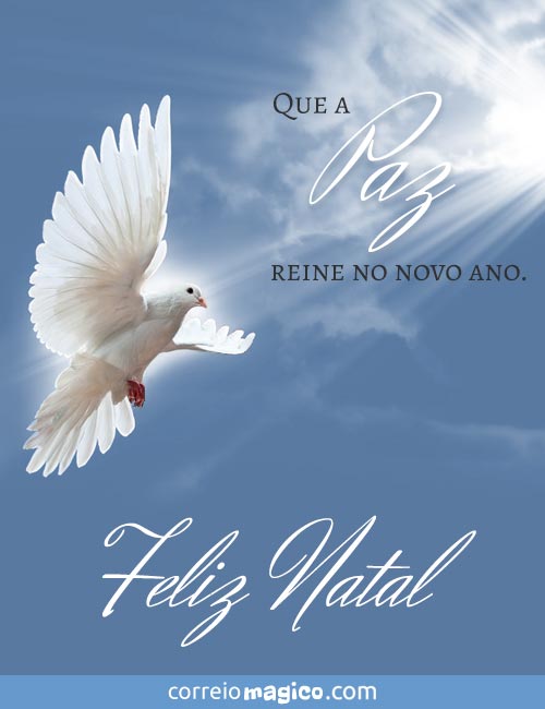 Que a Paz reine no novo ano. 
Feliz Natal