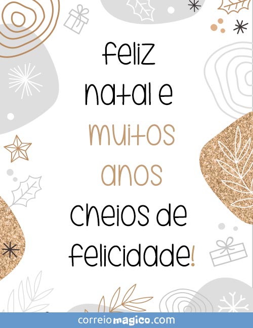 Feliz Natal e muitos anos cheios de felicidade!