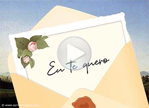 Carto animado de . Carta de amor para voc