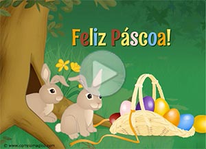 Tarjeta animada de Pscoas. Feliz Pscoa!	