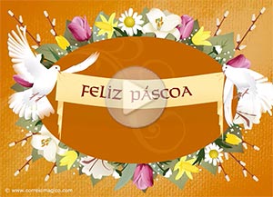 Tarjeta animada de Pscoas. Feliz Pscoa	