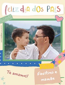 Cartões de Dia dos Pais para impressão. Colagem