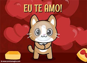 Tarjeta animada de Amor. Eu te dou todo meu amor	