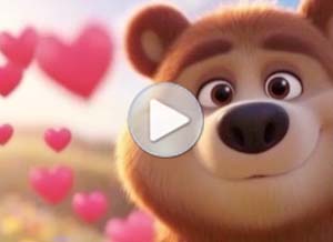 Tarjeta animada de Anivers�rio de Casamento. Enviando amor para voc�