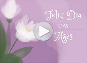 Tarjeta animada de Día das Maes. Graças às mães