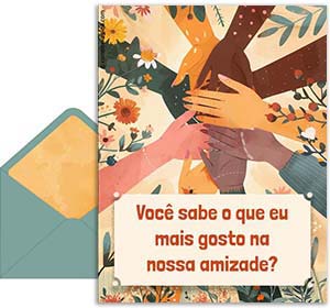 Cartão 3D de  grátis. O melhor de tudo