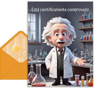 CartÃ£o 3D de  grÃ¡tis. Teoria do aniversário