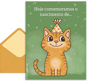 Cartão 3D de aniversarios grátis. Para uma das minhas pessoas favoritas