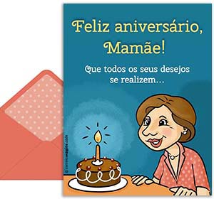 Cartão 3D de aniversarios grátis. Todos menos um