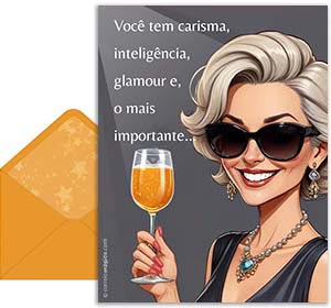 Cartão 3D de aniversarios grátis. Voc tem tudo