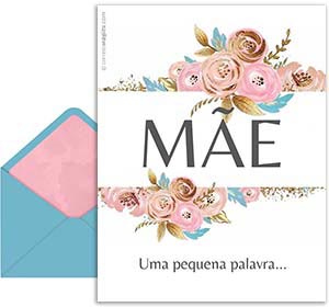 Cartão 3D de  grátis. Uma pequena palavra