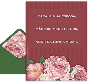 Cartão 3D de  grátis. para minha esposa