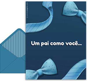 Cartão 3D de dia-dos-pais grátis. Um pai como voc