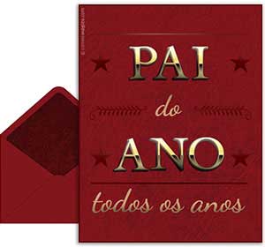Cartão 3D de dia-dos-pais grátis. Para o melhor dos melhores