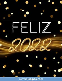 Cartão de  grátis. Feliz 2022
