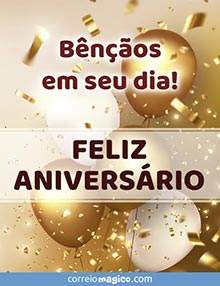 Bnos em seu dia! 
FELIZ ANIVERSRIO