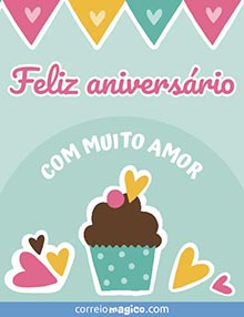 Feliz aniversrio  
COM MUITO AMOR