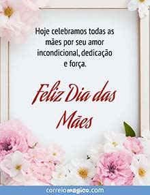 Hoje celebramos todas as mes por seu amor incondicional, dedicao e fora. 
Feliz Dia das Mes