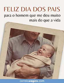 Cartão de  grátis. Voc� me deu tanto