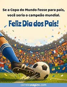 Cartão de  grátis. Campe�o Mundial