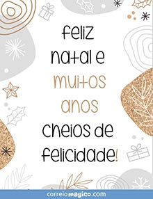 Feliz Natal e muitos anos cheios de felicidade!