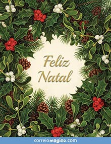 Cartão de  grátis. Feliz Natal